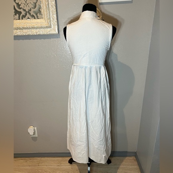Rabbit Rabbit Rabbit White Button-Front Maxi Dress - Picture 13 of 15